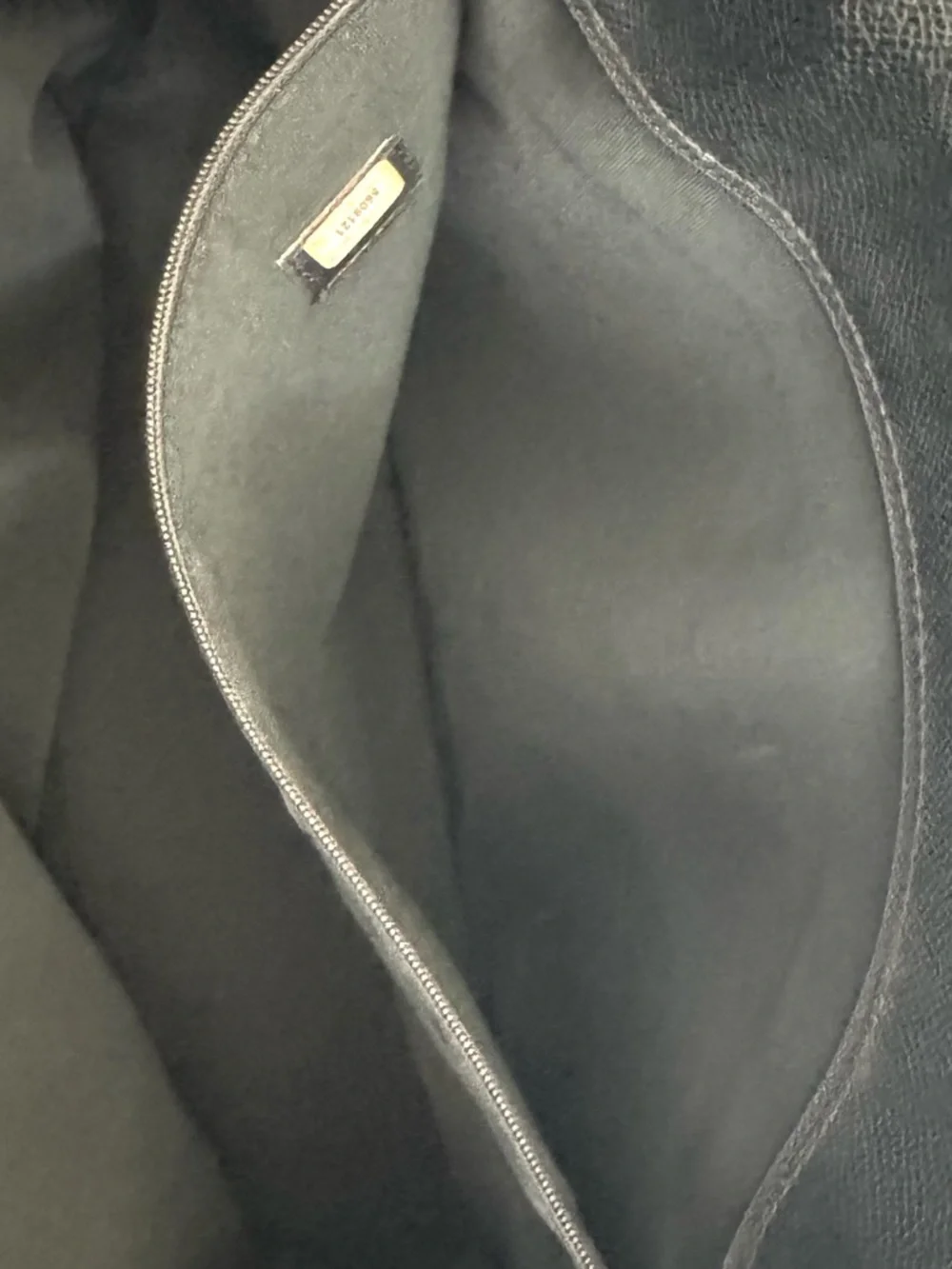 CHANEL Vintage Black Textured Saffiano-style Leather Tote Shopper Bag Italy - Picture 7 of 16